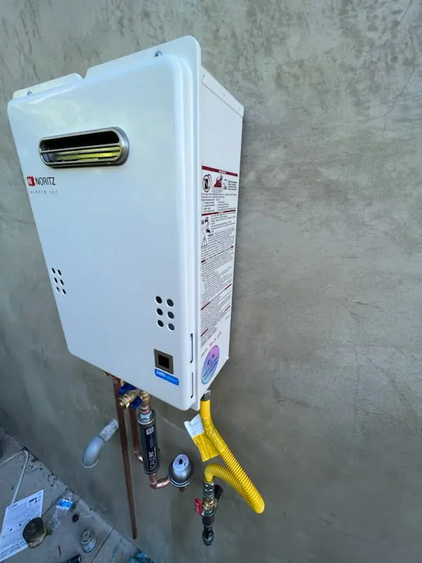Tankless water heater installation for Hines Crossroads homes